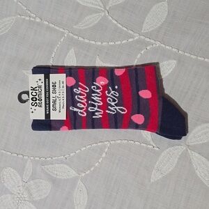 Dear Wine Yes Crew Socks